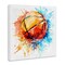 Stupell Industries Basketball Chromatic Splash Canvas Wall Art Design by LSR Design Studio